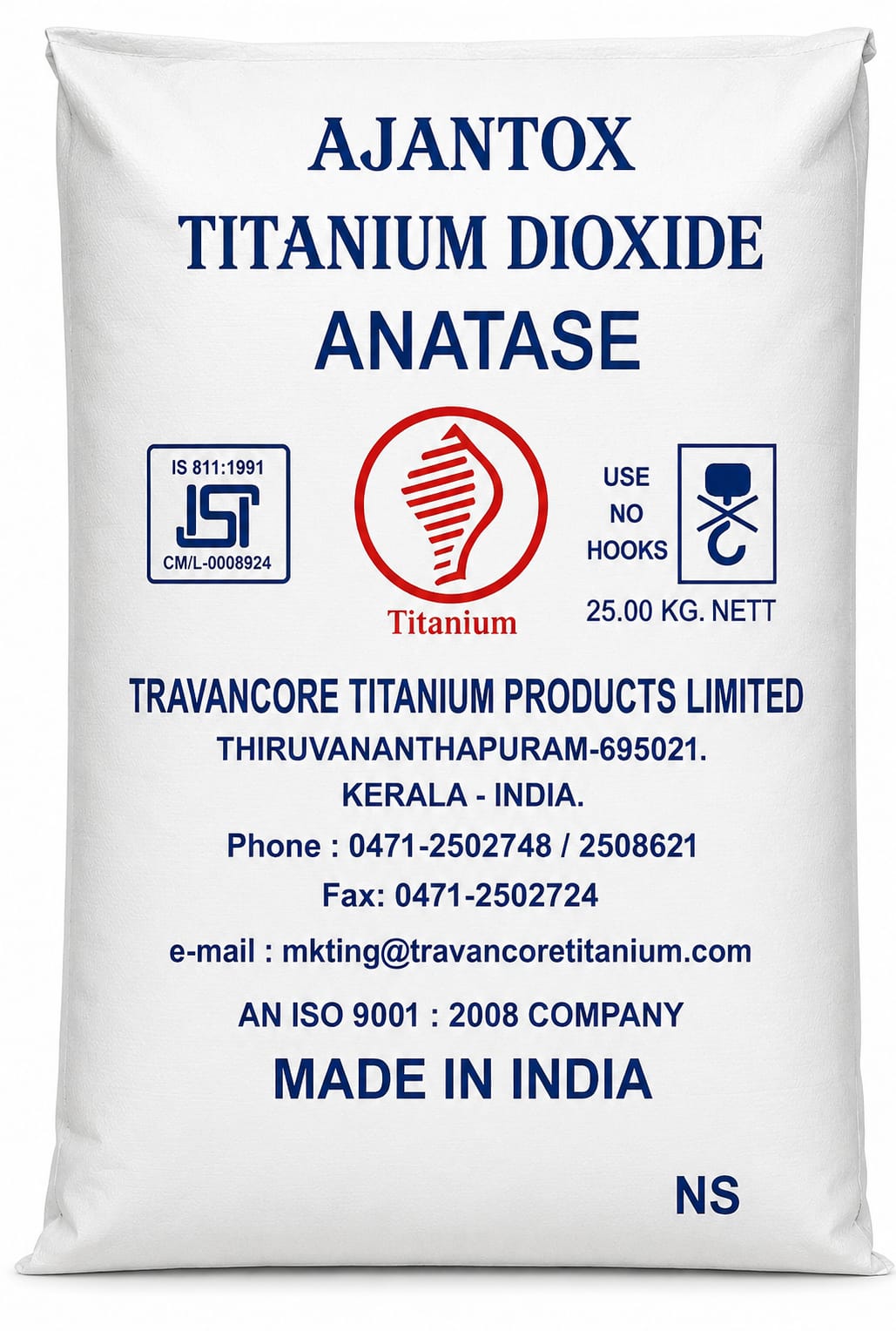 Ajantox Anatase Shankh Titanium Dioxide