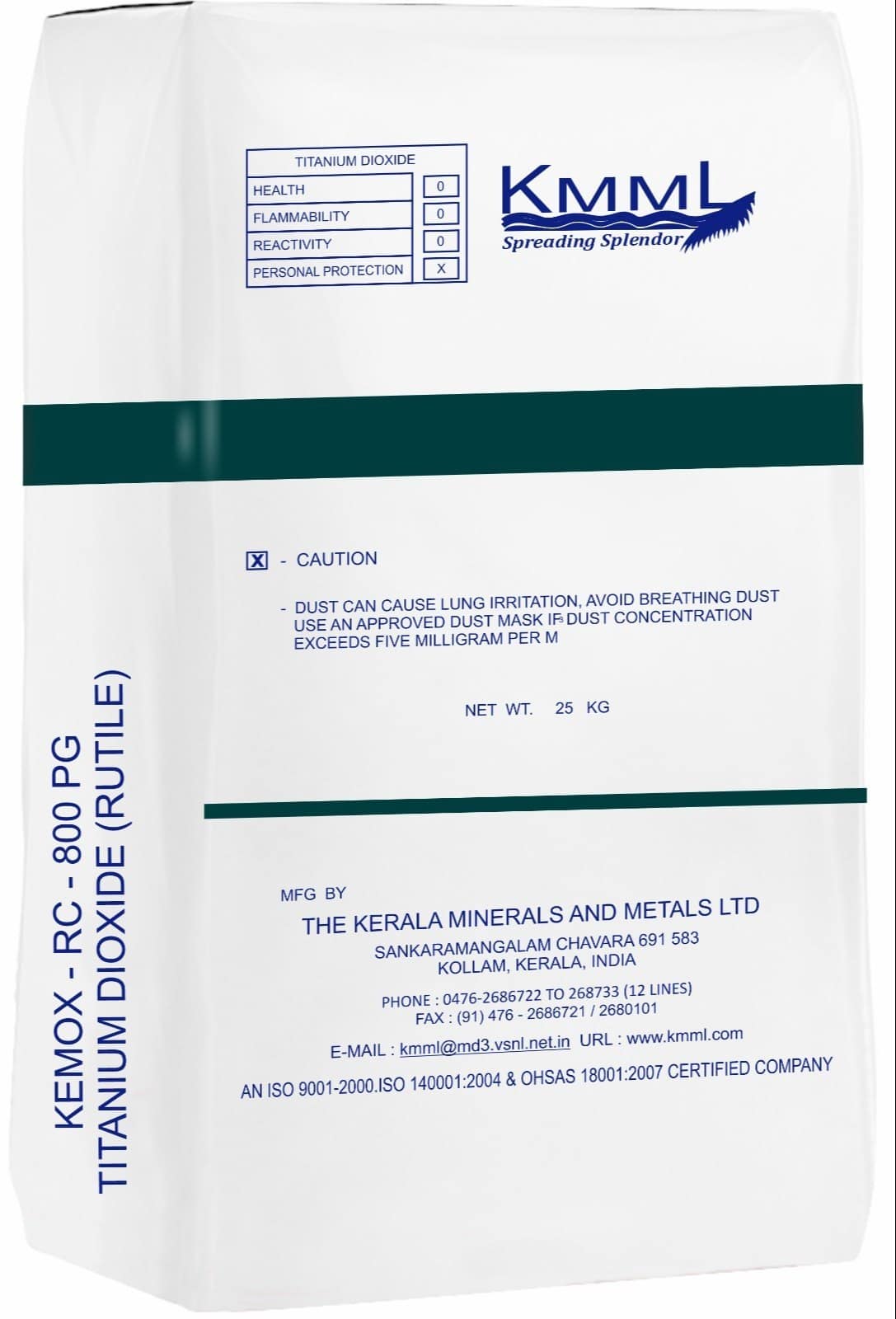 kmml pg-800 titanium dioxide