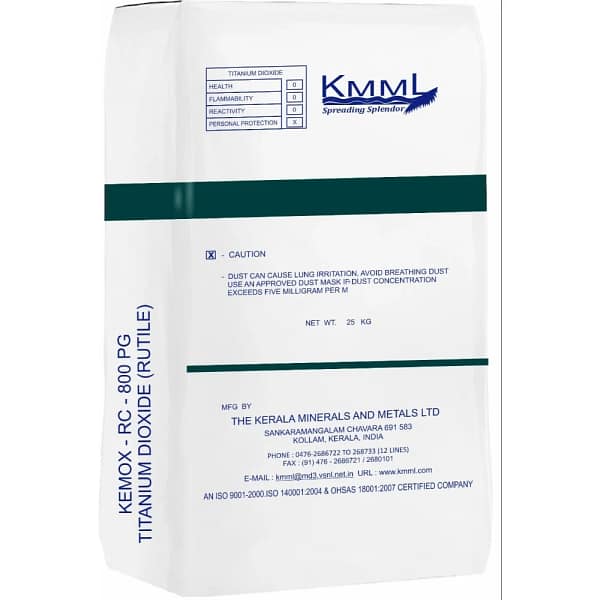 KMML PG-800 rutile titanium dioxide made in India – Neelgiri Chemicals